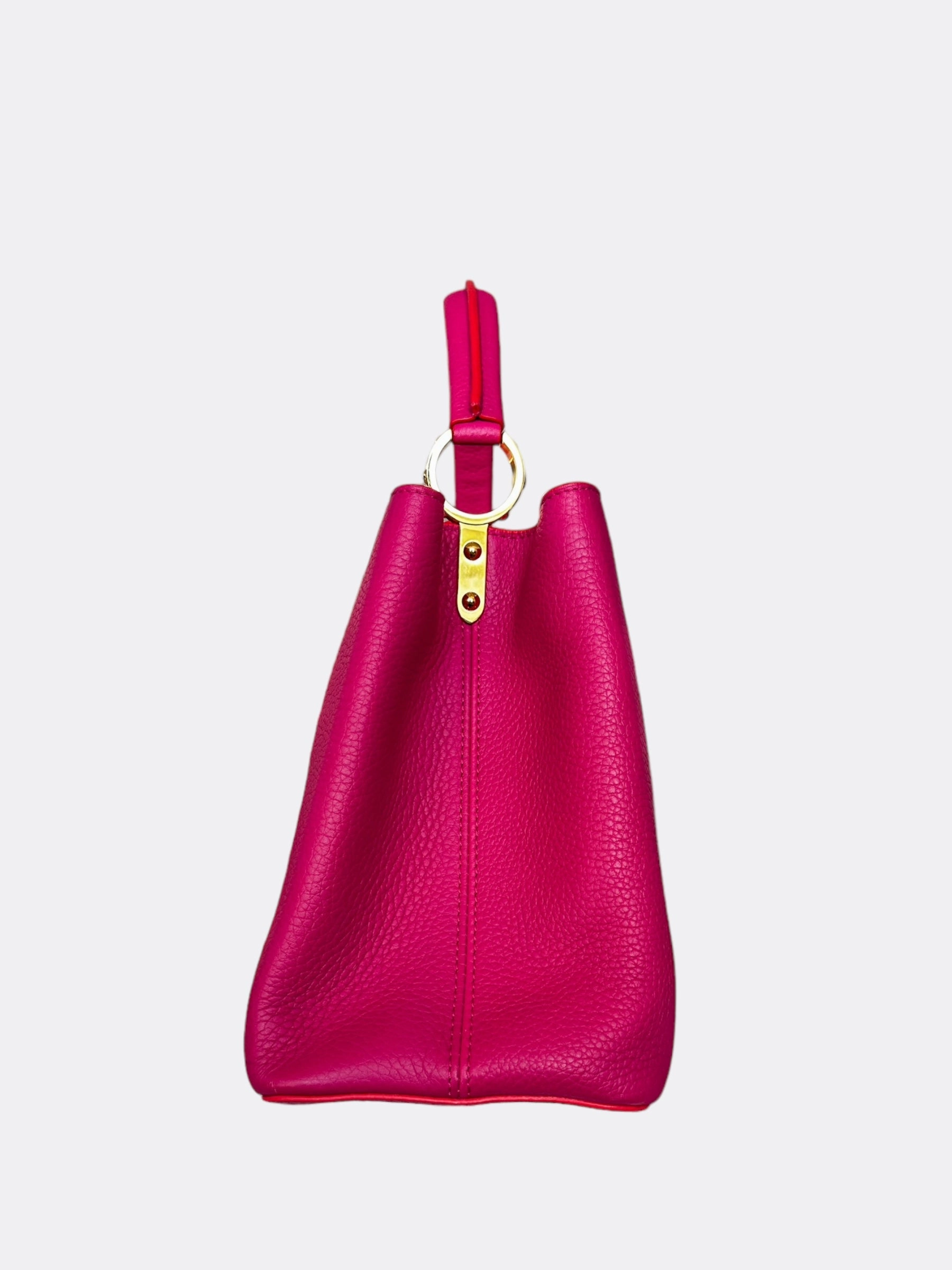 Louis Vuitton Pink Taurillon Capucines MM
