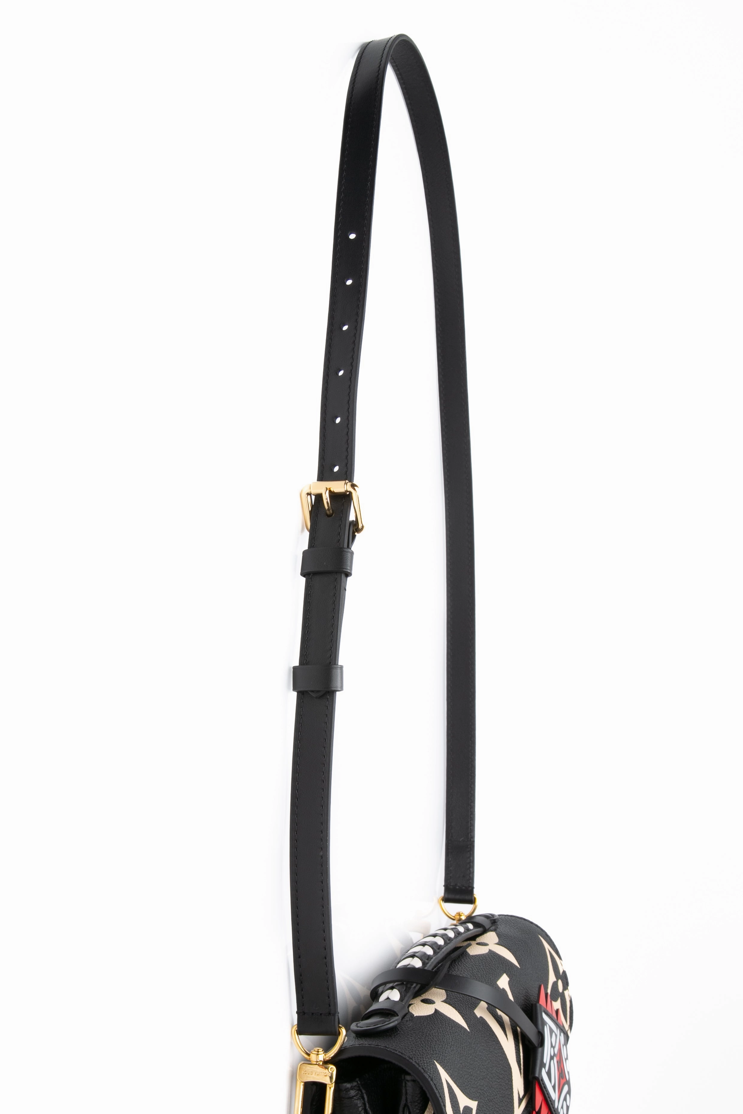 LOUIS VUITTON Pochette Metis Limited Edition Crafty Monogram Empreinte Giant Black Crossbody Bag