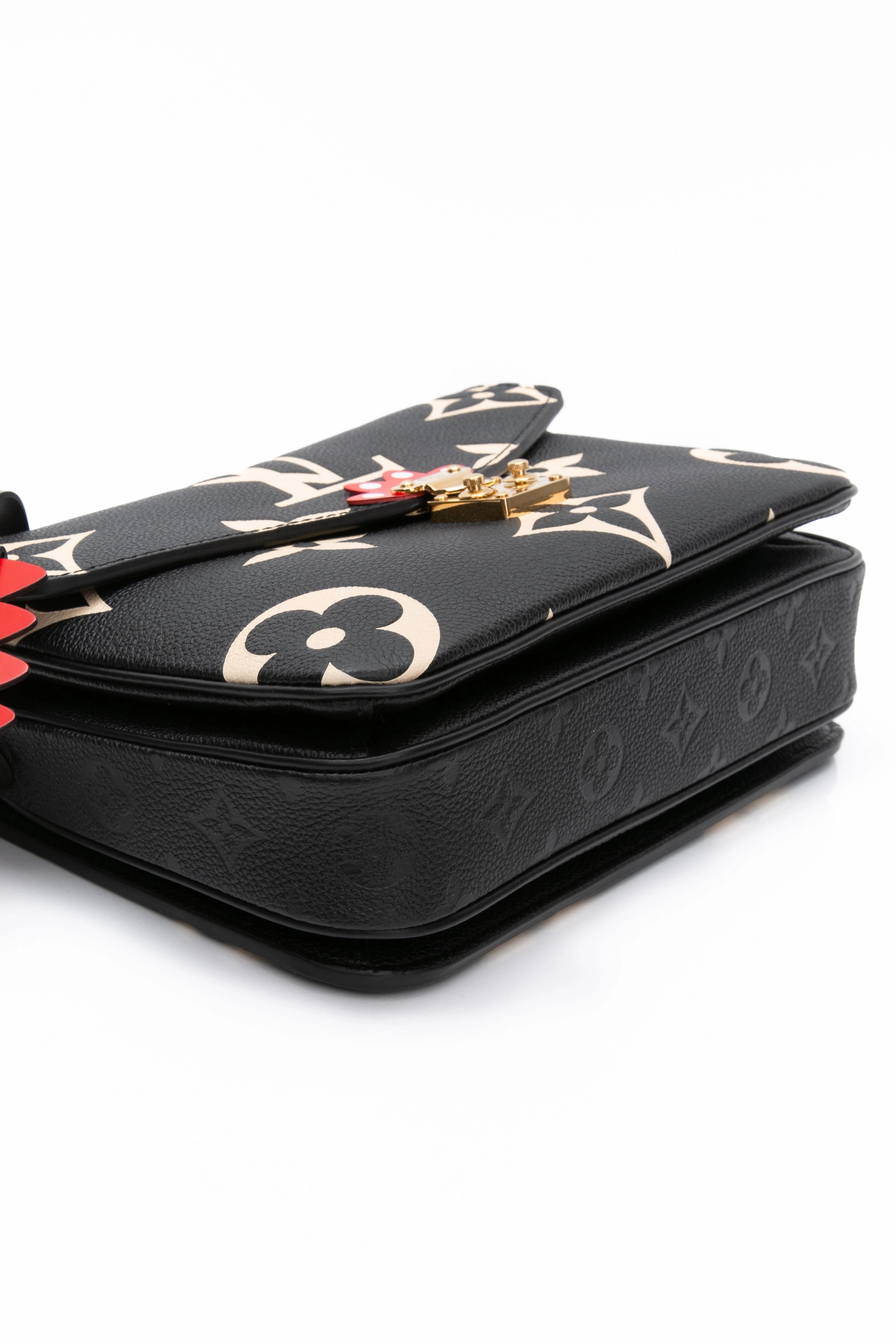 LOUIS VUITTON Pochette Metis Limited Edition Crafty Monogram Empreinte Giant Black Crossbody Bag