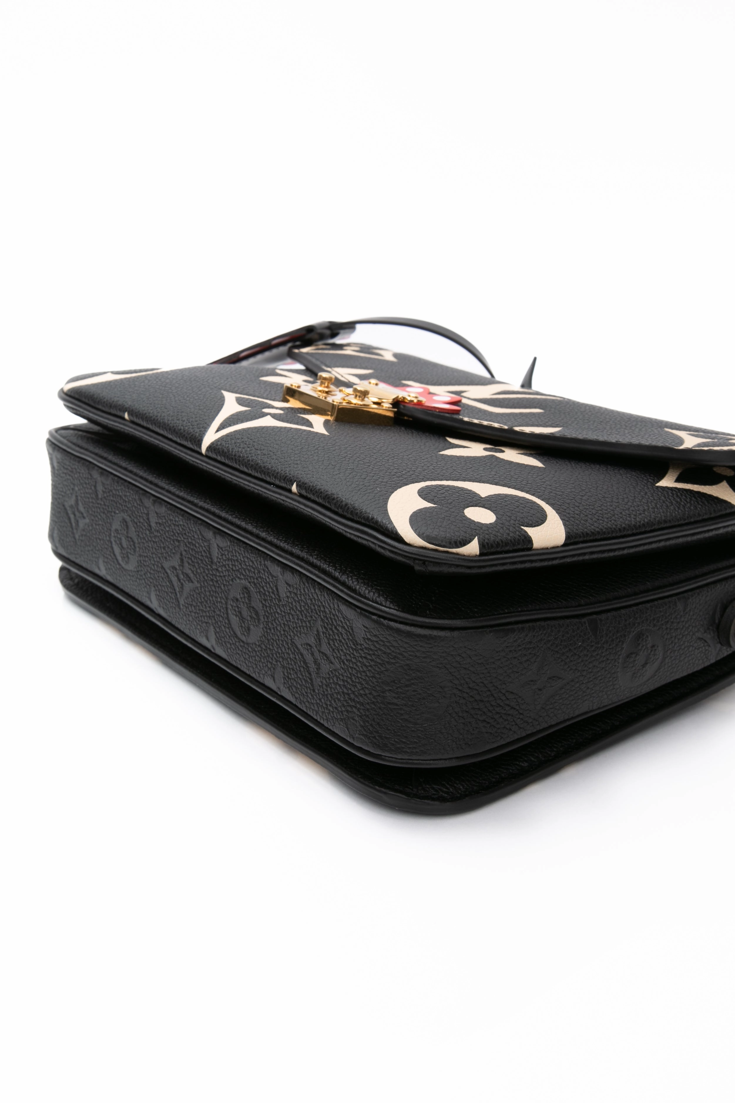 LOUIS VUITTON Pochette Metis Limited Edition Crafty Monogram Empreinte Giant Black Crossbody Bag