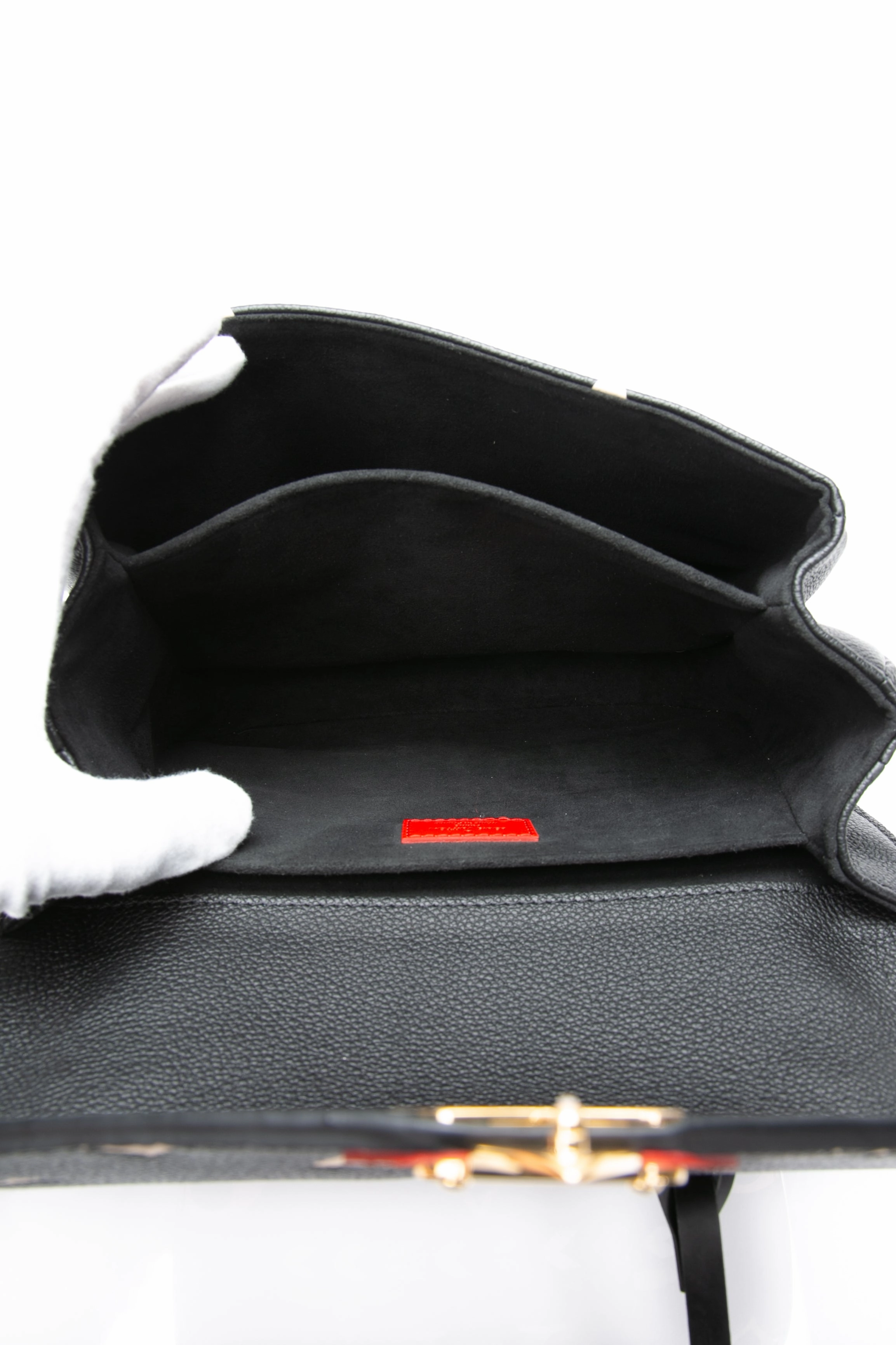 LOUIS VUITTON Pochette Metis Limited Edition Crafty Monogram Empreinte Giant Black Crossbody Bag