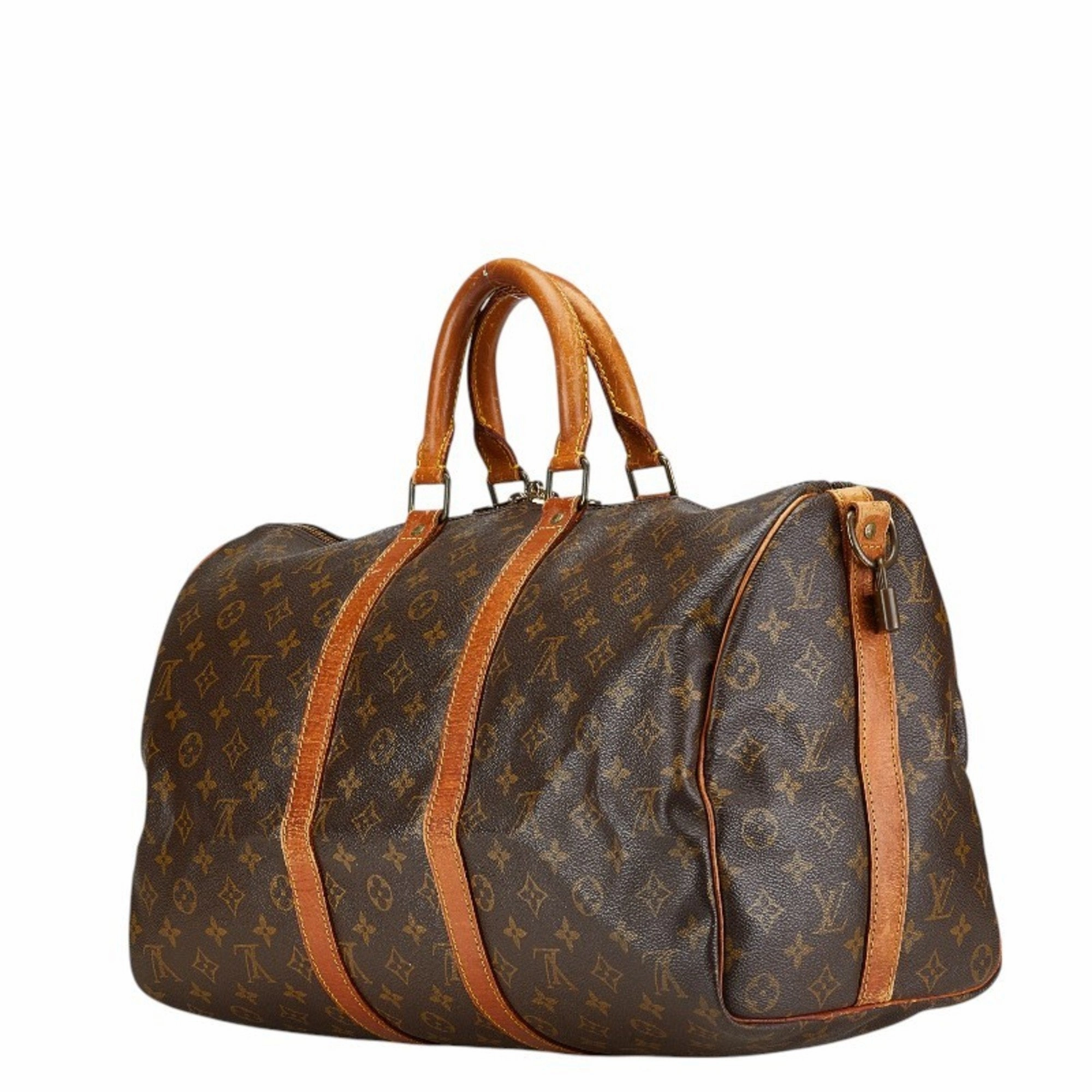 Louis Vuitton Pvc Leather Boston Bag Shoulder Bag (Pre-Owned)