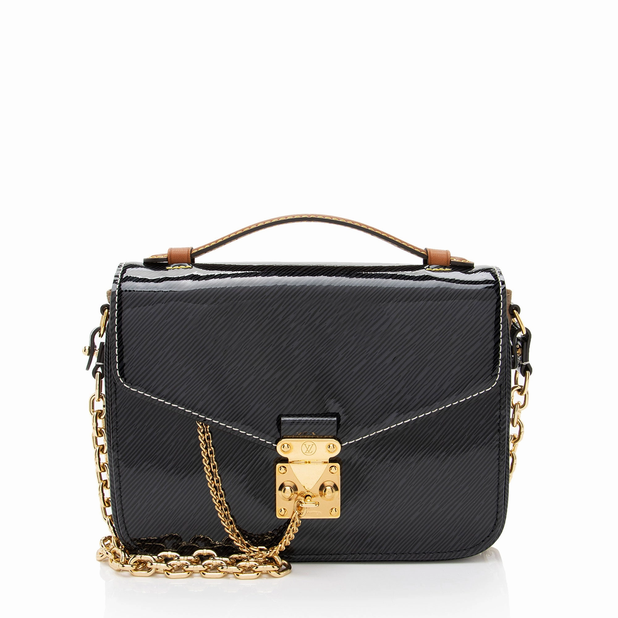 Louis Vuitton Shiny Epi Leather Reverse Monogram Pochette Metis Mini Shoulder Bag