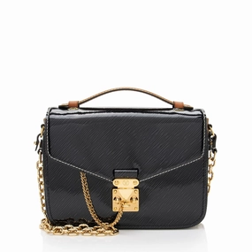 Louis Vuitton Shiny Epi Leather Reverse Monogram Pochette Metis Mini Shoulder Bag