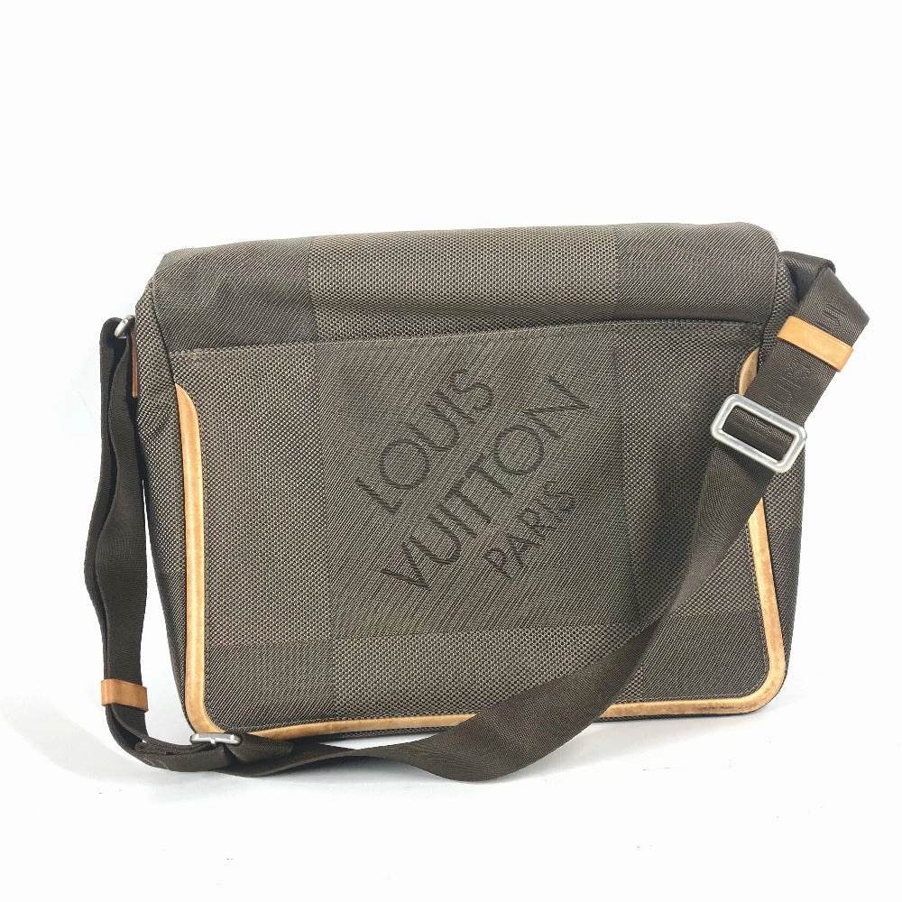 LOUIS VUITTON Shoulder Bag M93030 Damier Jean Canvas khaki Damier Jean Messager mens