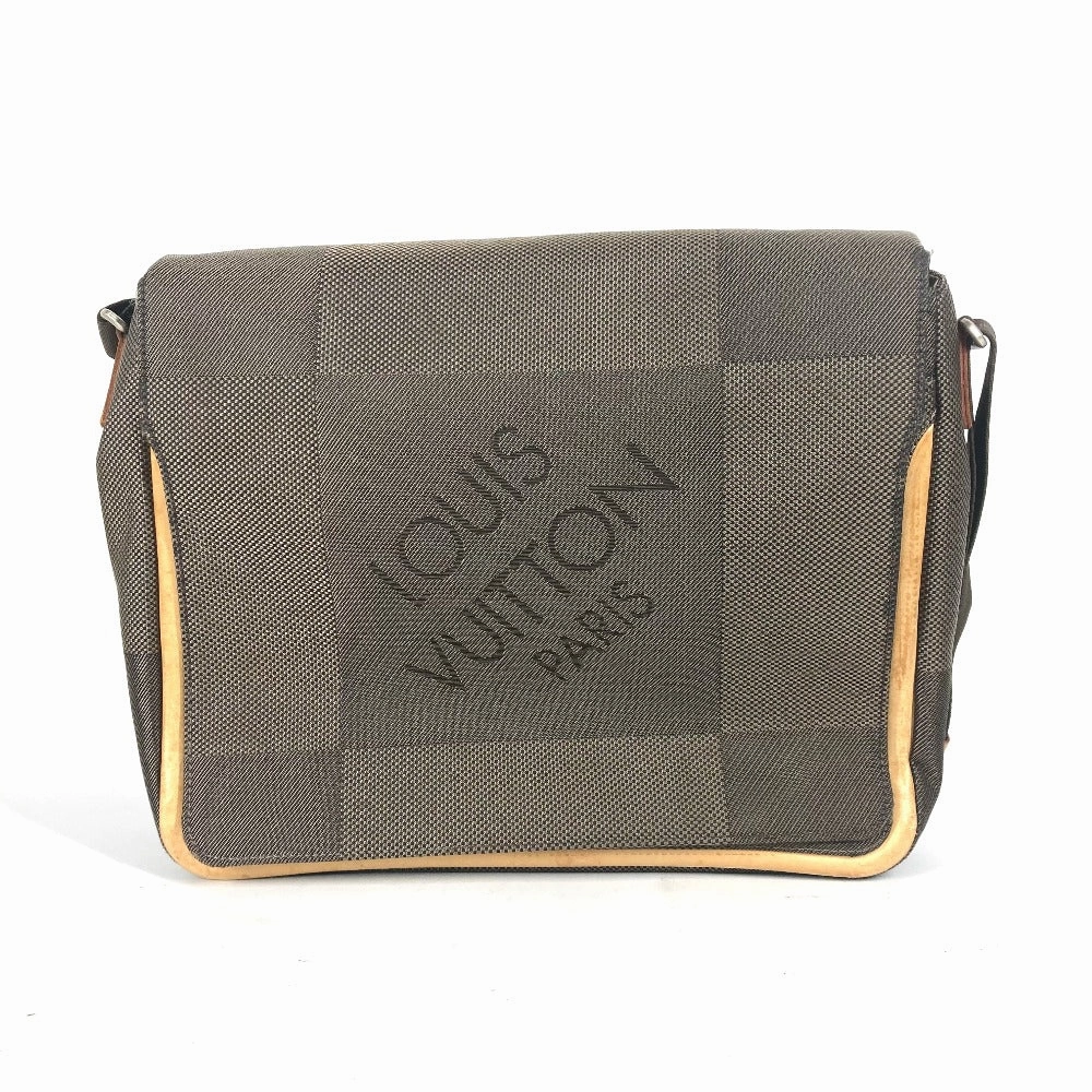 LOUIS VUITTON Shoulder Bag M93030 Damier Jean Canvas khaki Damier Jean Messager mens