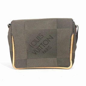 LOUIS VUITTON Shoulder Bag M93030 Damier Jean Canvas khaki Damier Jean Messager mens