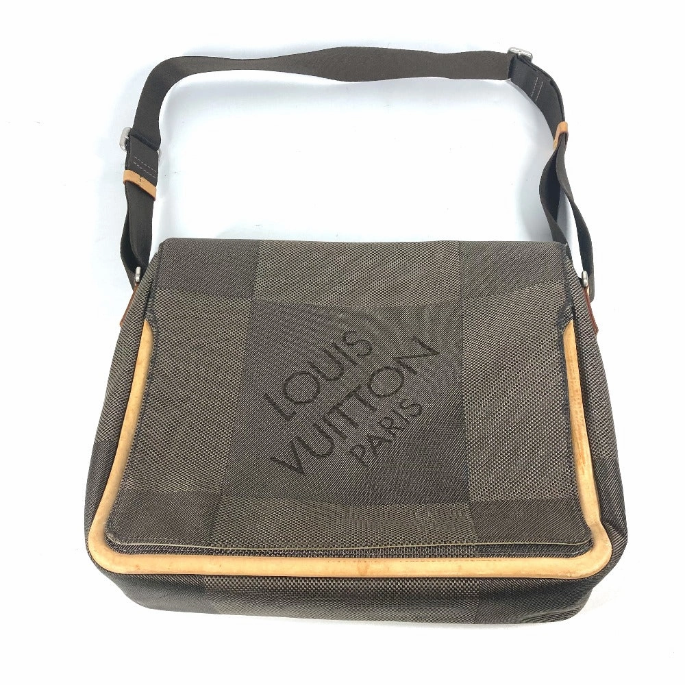 LOUIS VUITTON Shoulder Bag M93030 Damier Jean Canvas khaki Damier Jean Messager mens