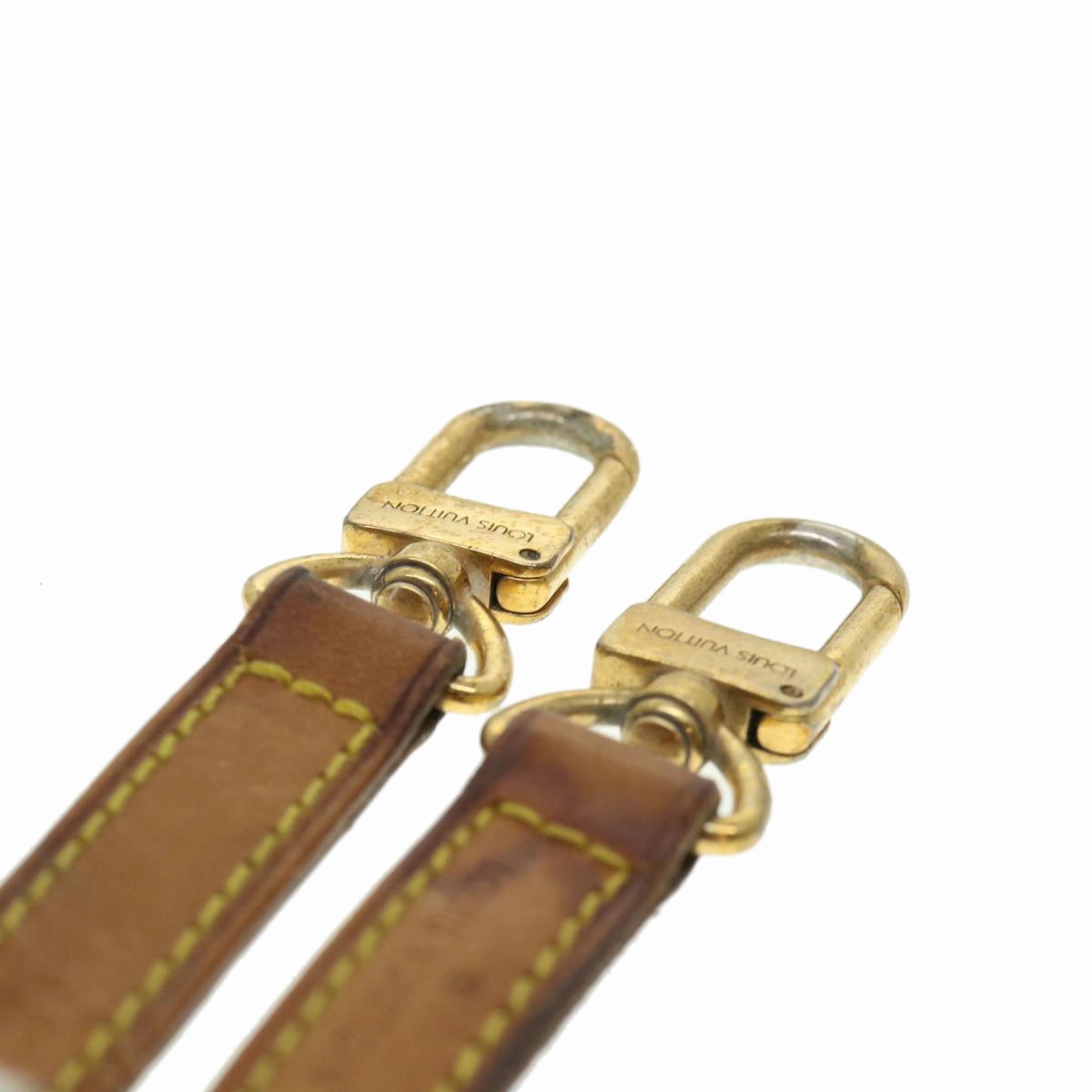 LOUIS VUITTON Shoulder Strap Leather 43.7"" Beige LV 38229