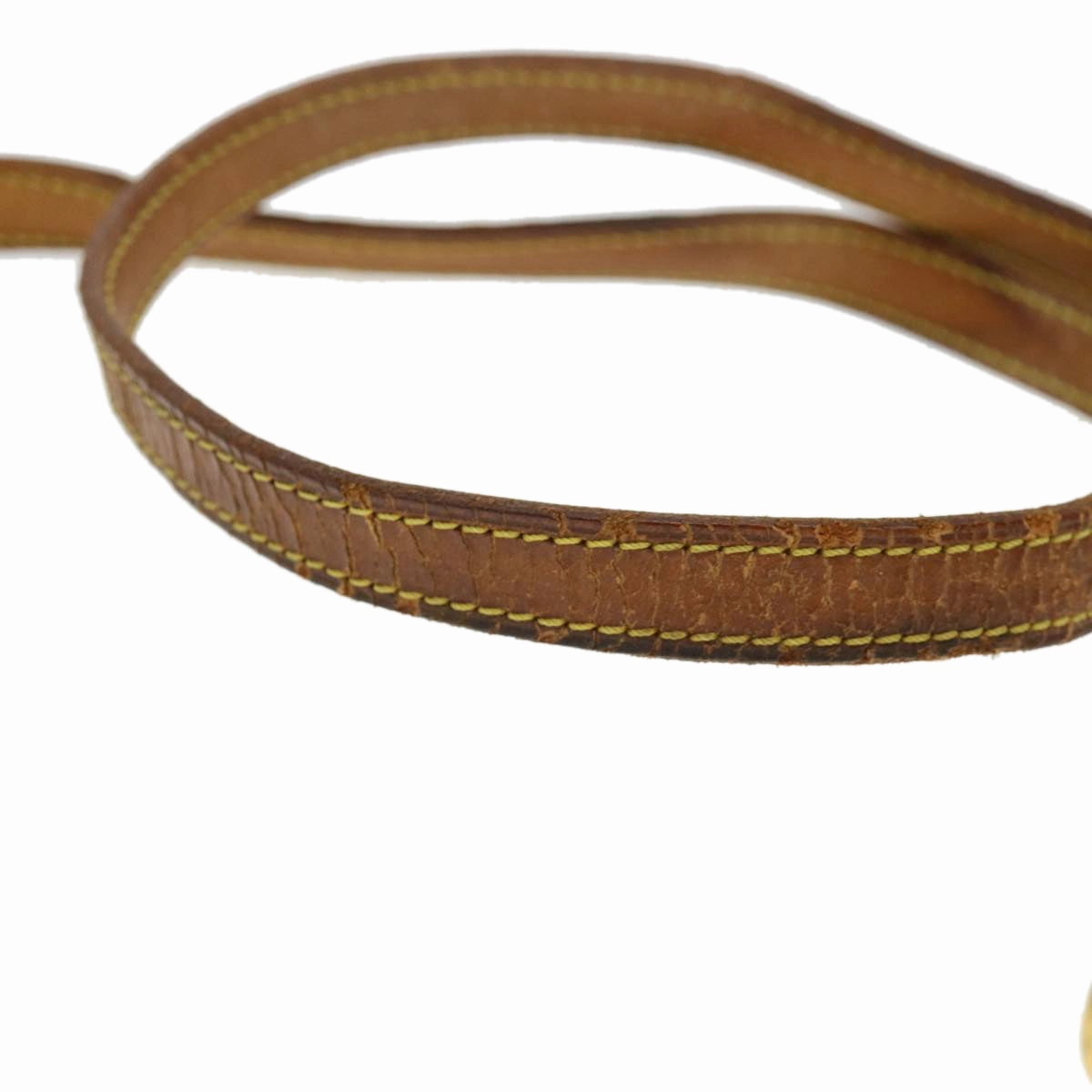 LOUIS VUITTON Shoulder Strap Leather 43.7"" Beige LV 38229
