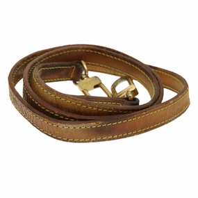 LOUIS VUITTON Shoulder Strap Leather 43.7"" Beige LV 38229