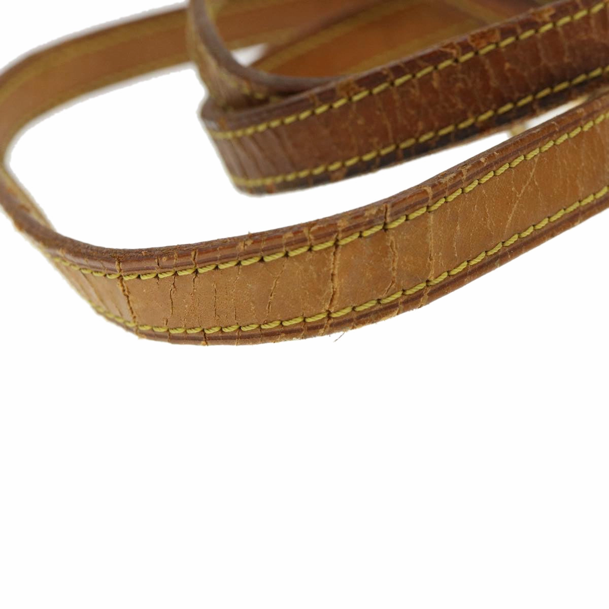 LOUIS VUITTON Shoulder Strap Leather 43.7"" Beige LV 38229