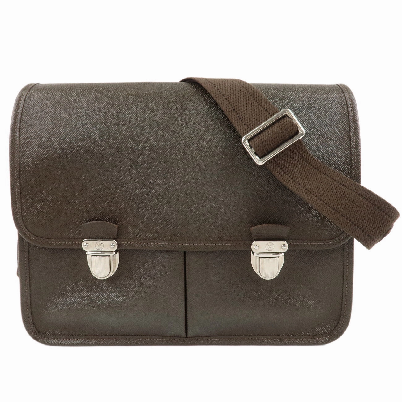Louis Vuitton Taiga Alexei Shoulder Bag Grizzly Brown M32478