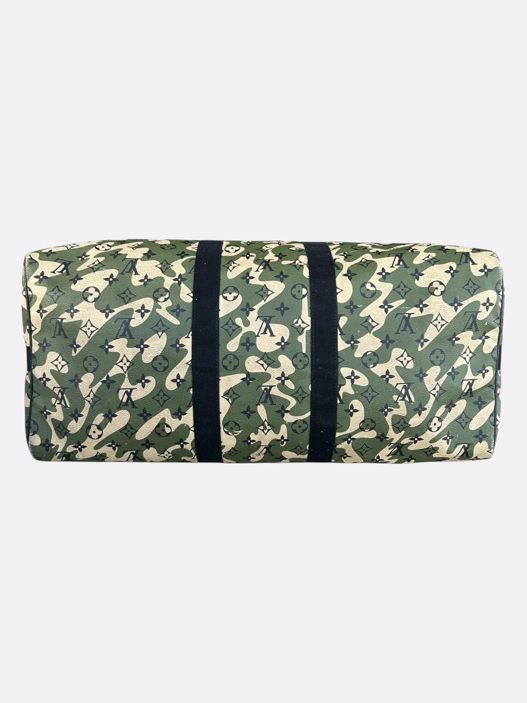 Louis Vuitton Takashi Murakami Camo Monogram Keepall 55