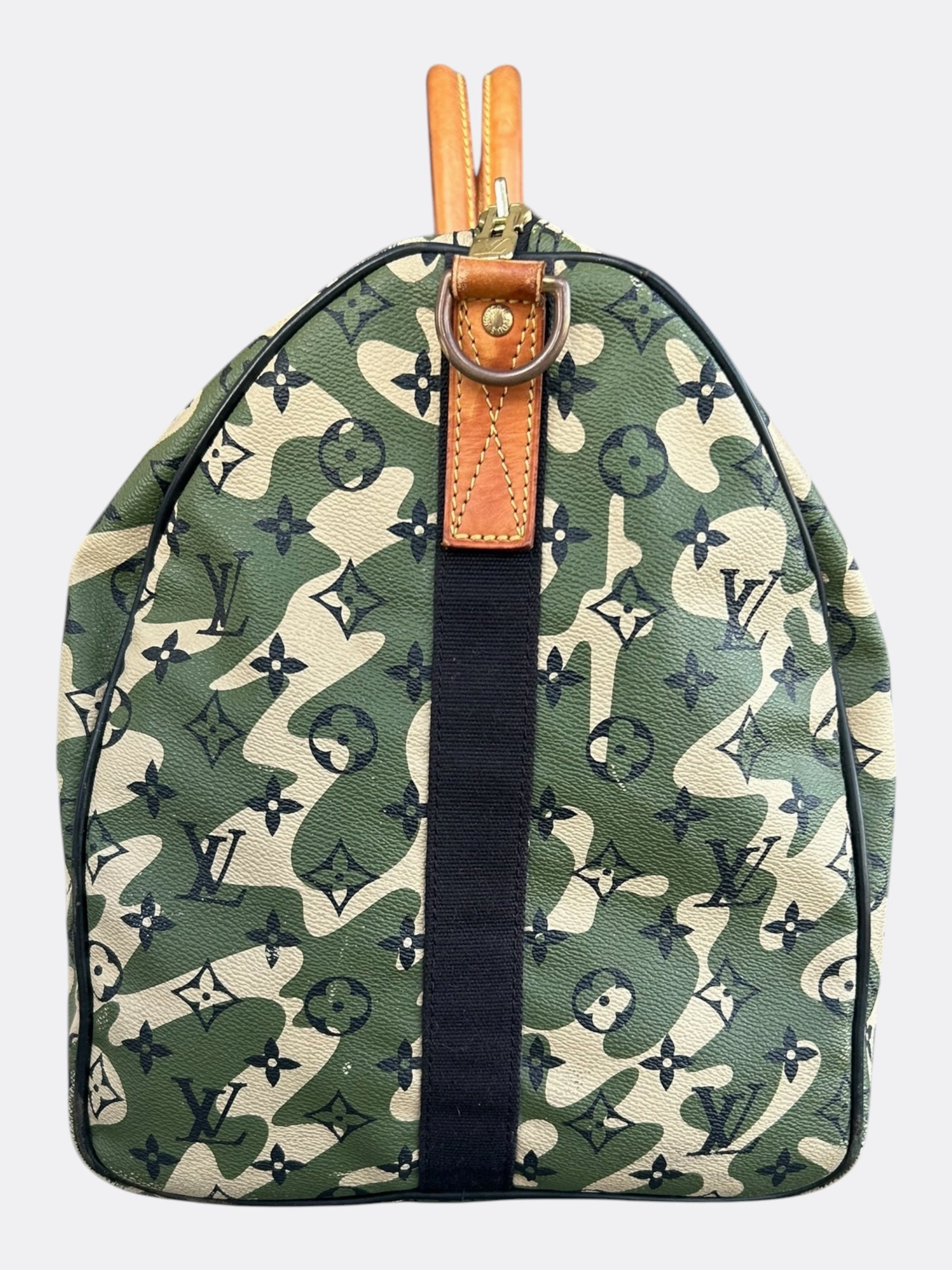 Louis Vuitton Takashi Murakami Camo Monogram Keepall 55