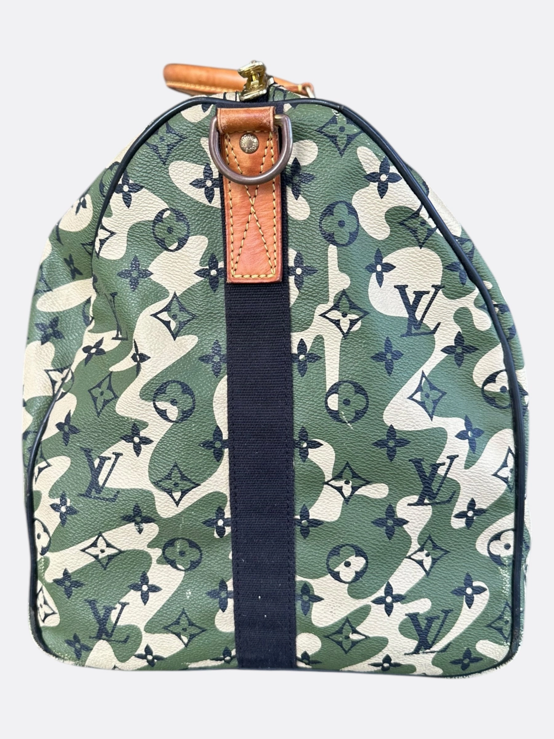 Louis Vuitton Takashi Murakami Camo Monogram Keepall 55