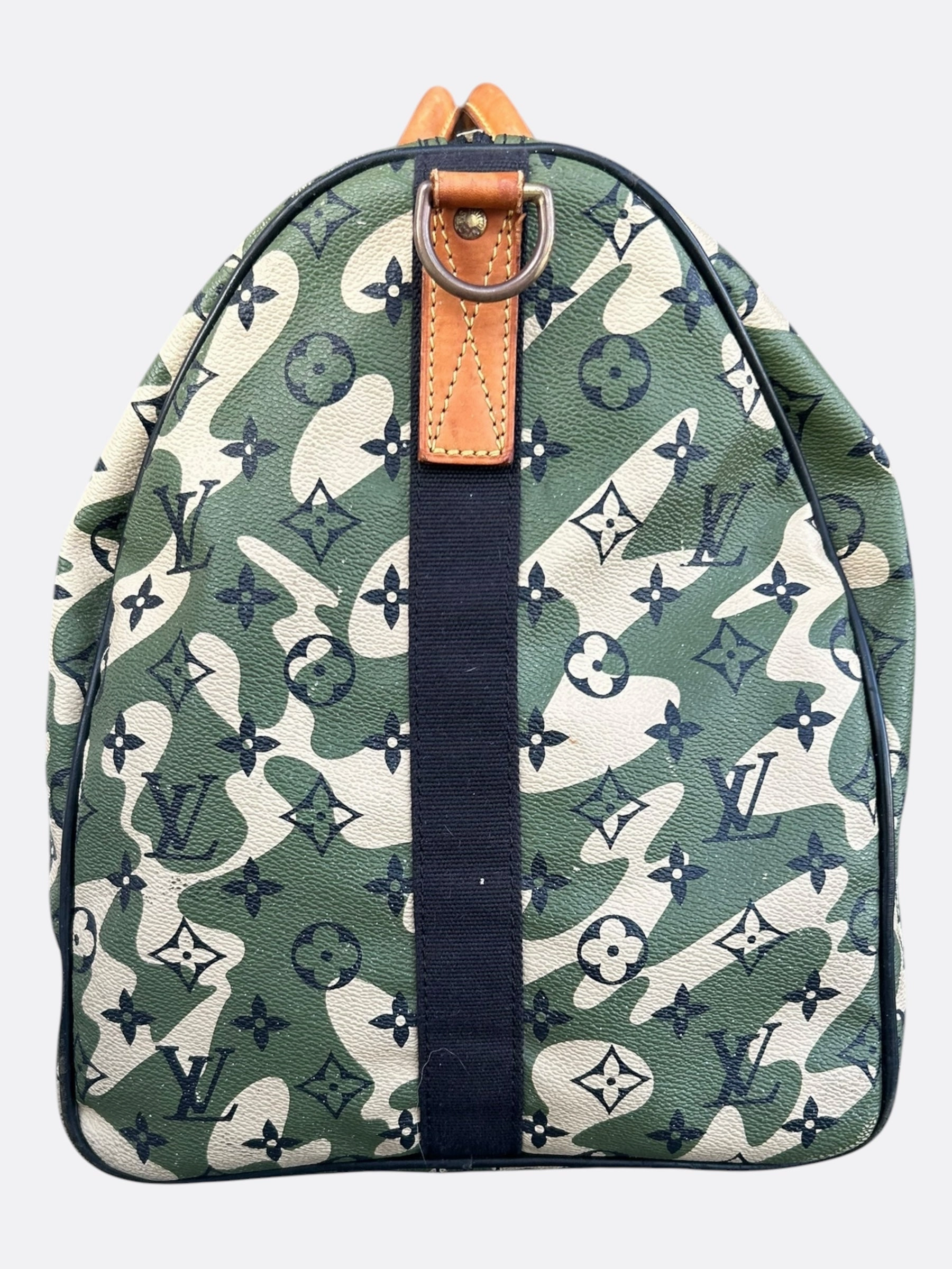 Louis Vuitton Takashi Murakami Camo Monogram Keepall 55