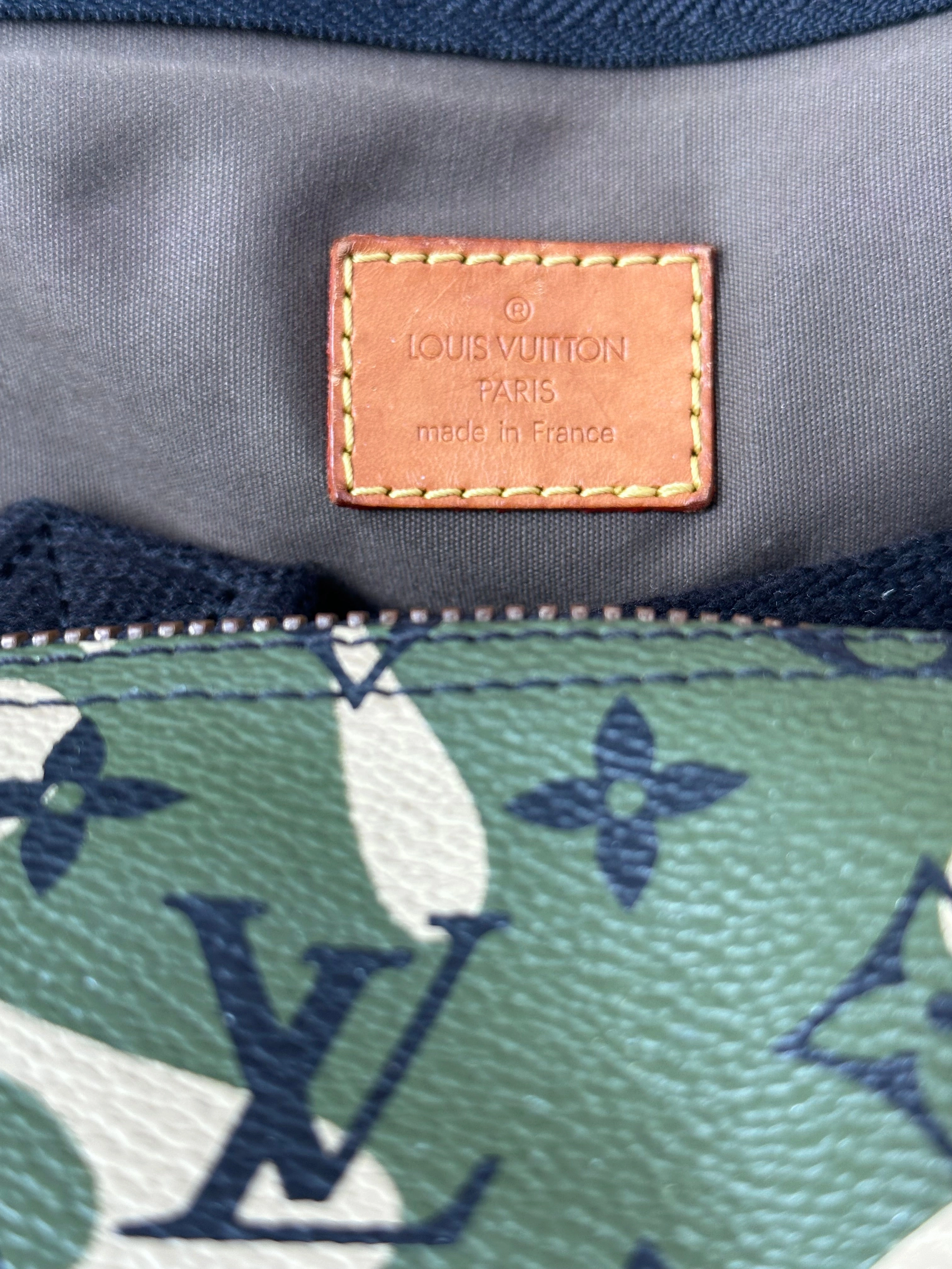 Louis Vuitton Takashi Murakami Camo Monogram Keepall 55