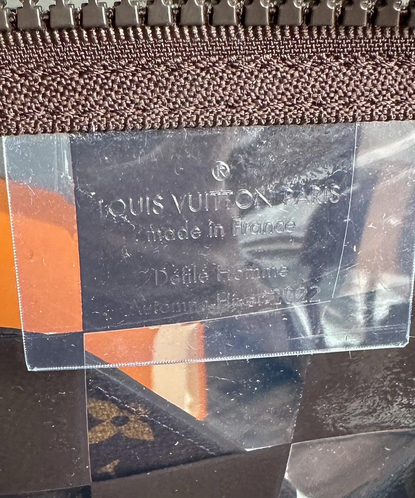 Louis Vuitton Transparent Brown Chess Monogram Keepall 50