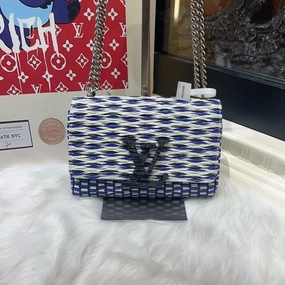 Louis Vuitton Twist Blue White Crossbody Bag