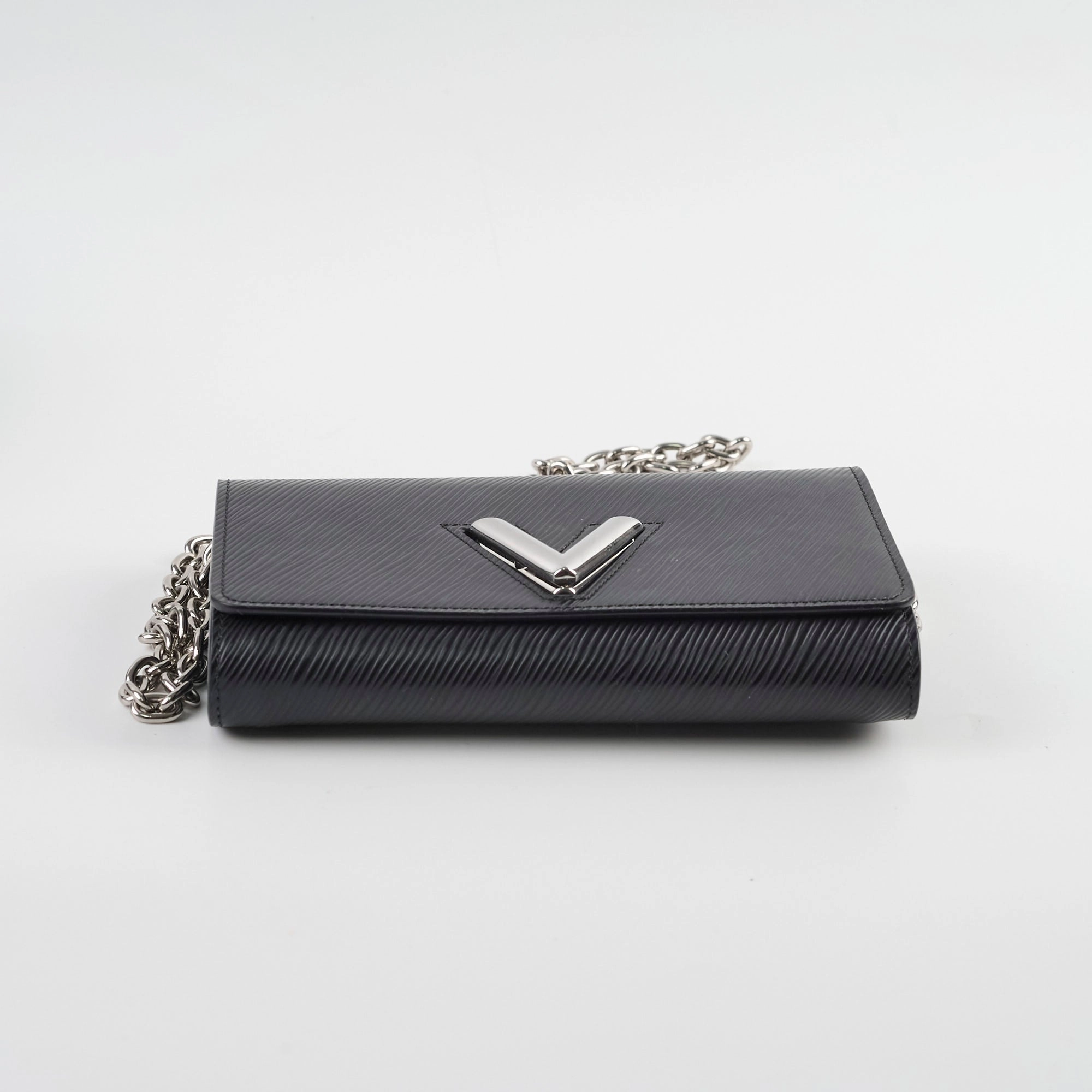 Louis Vuitton Twist Wallet On Chain Black Epi