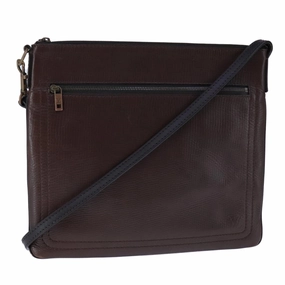 LOUIS VUITTON Utah Shawnee MM Shoulder Bag Leather Brown M93453 LV hk1878