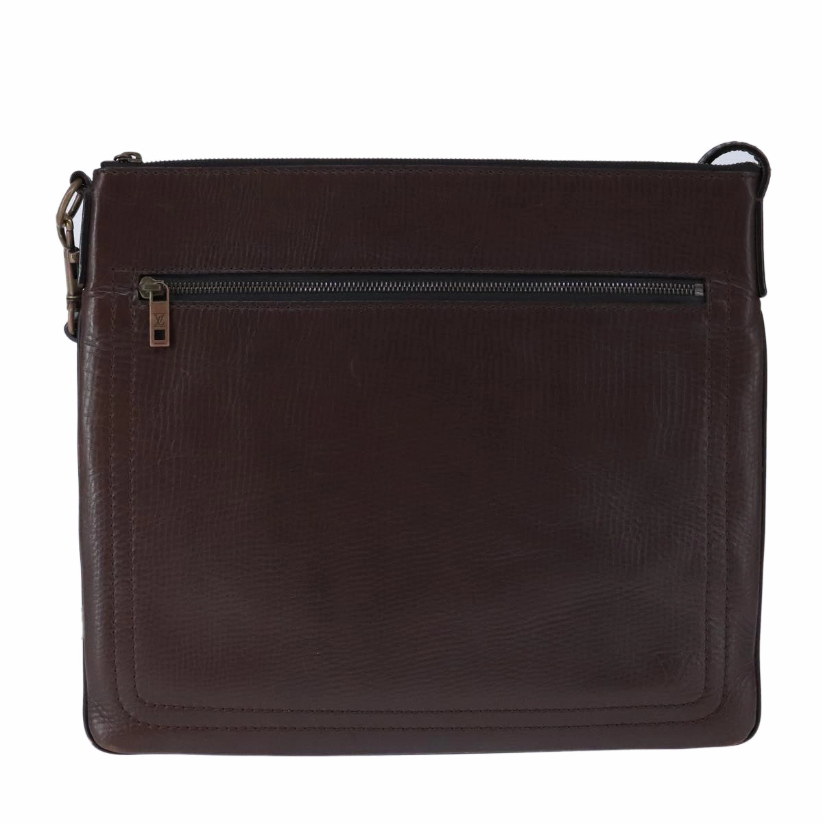 LOUIS VUITTON Utah Shawnee MM Shoulder Bag Leather Brown M93453 LV hk1878