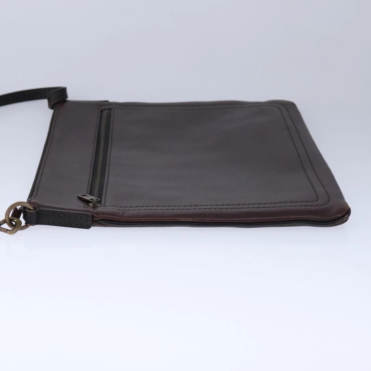 LOUIS VUITTON Utah Shawnee MM Shoulder Bag Leather Brown M93453 LV hk1878