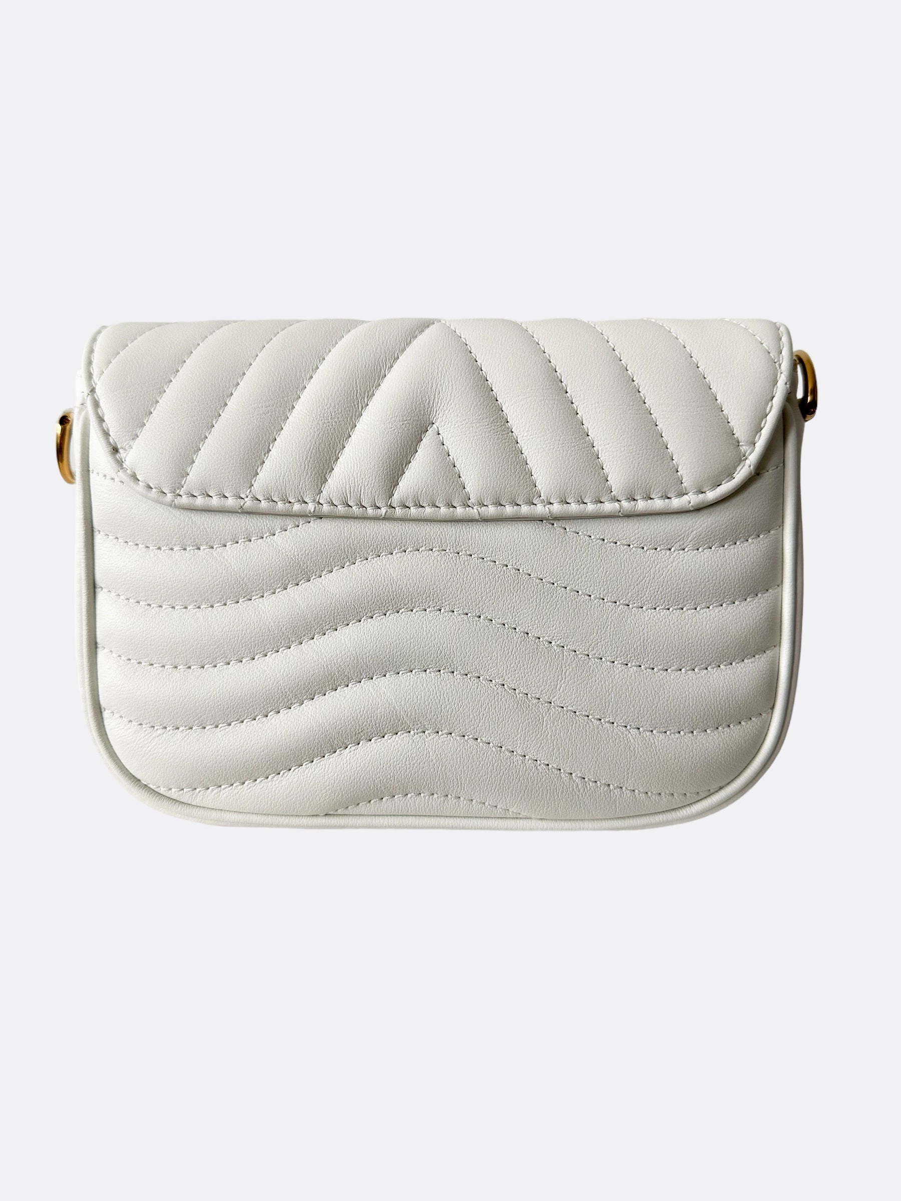 Louis Vuitton White New Wave Multi-Pochette