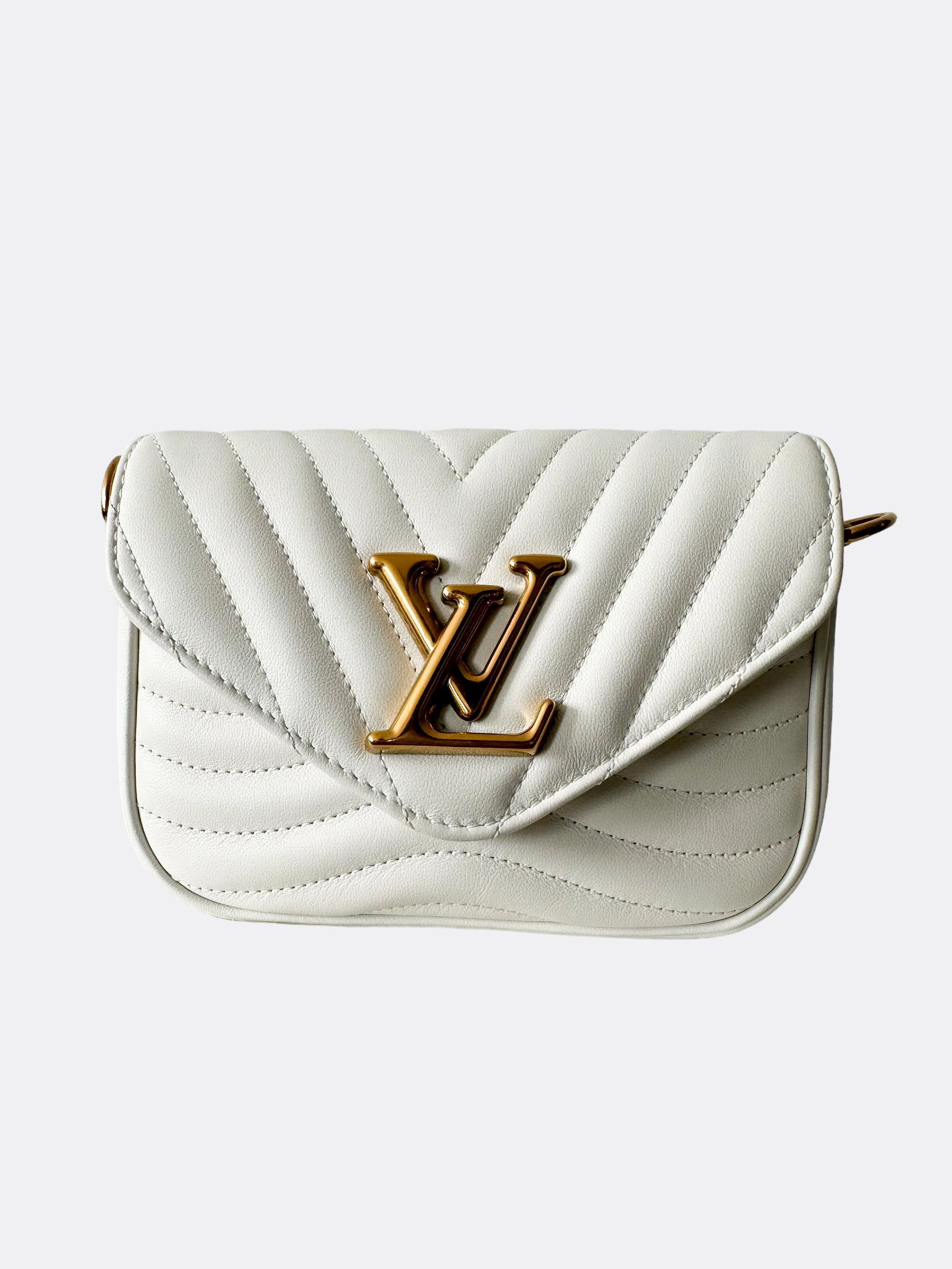 Louis Vuitton White New Wave Multi-Pochette