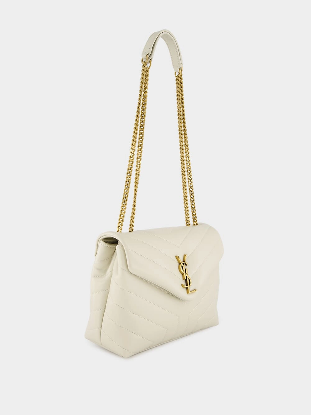 Loulou Vintage White Small Shoulder Bag