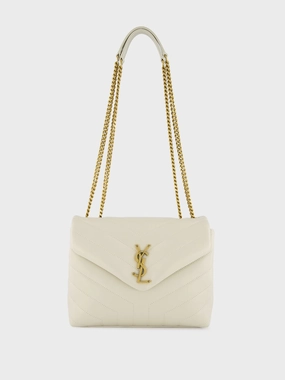 Loulou Vintage White Small Shoulder Bag