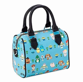 Loungefly x Toy Story Chibi Characters Allover-Print Duffel Purse (One Size, Multicolored)