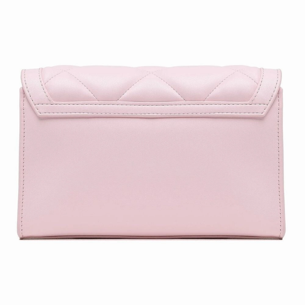 Love Moschino Chic Pink Faux Leather Crossbody Bag with Gold Women's Accents