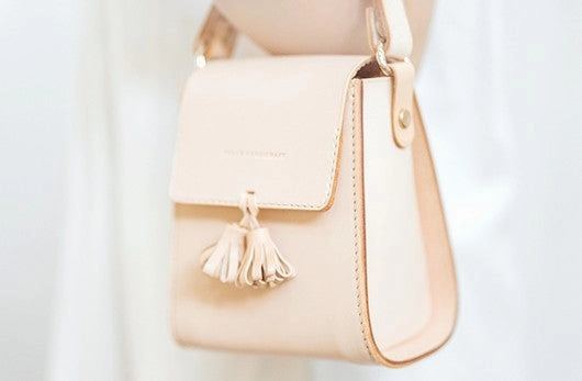 Lovely Handmade Leather Womens Mini Handbags Purse Shoulder Bags for Women
