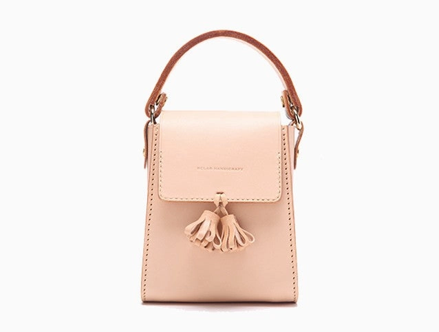 Lovely Handmade Leather Womens Mini Handbags Purse Shoulder Bags for Women