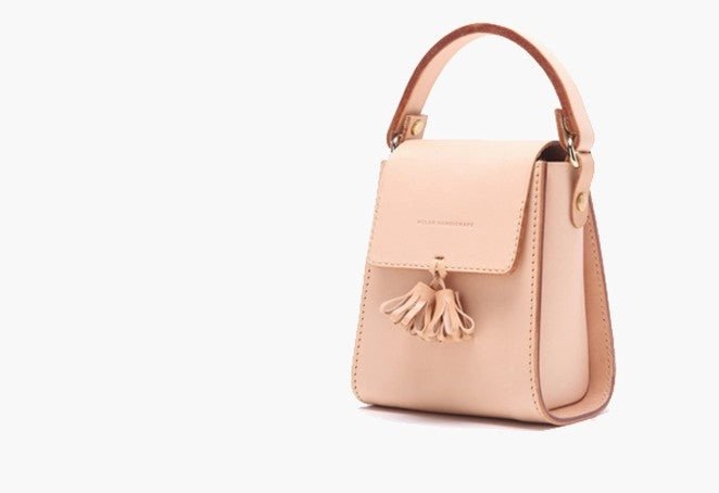 Lovely Handmade Leather Womens Mini Handbags Purse Shoulder Bags for Women