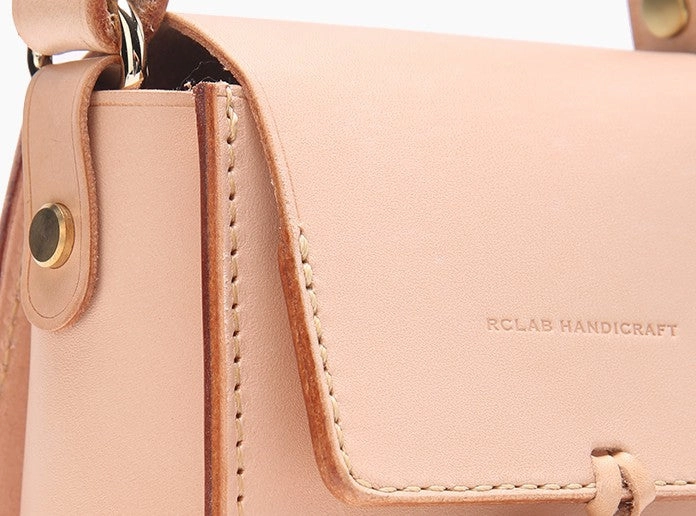 Lovely Handmade Leather Womens Mini Handbags Purse Shoulder Bags for Women
