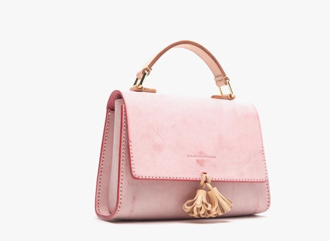 Lovely Handmade Leather Womens SMall Purse Handbags Shoulder Bags for Women