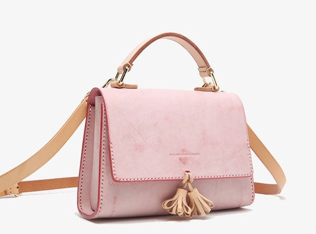 Lovely Handmade Leather Womens SMall Purse Handbags Shoulder Bags for Women
