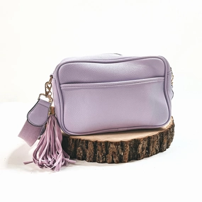 Lovin' Life Small Rectangle Crossbody Purse in Light Purple