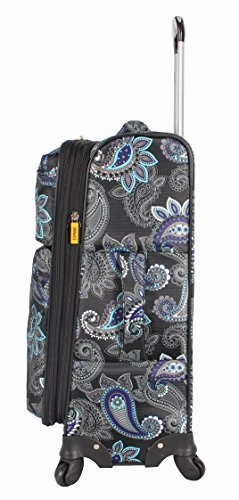 Lucas Printed Softside 20" Carry On Lightweight Expandable Luggage With Spinner Wheels (20In, Diva)