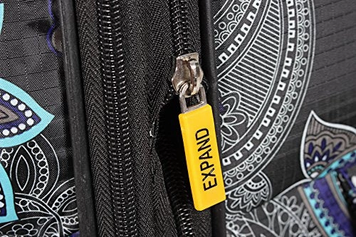 Lucas Printed Softside 20" Carry On Lightweight Expandable Luggage With Spinner Wheels (20In, Diva)