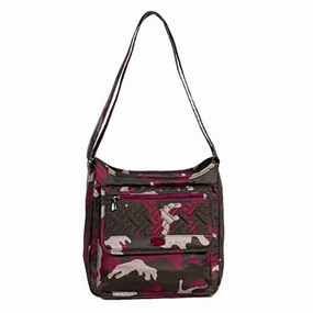Lug Women'S Hopscotch, Brushed Camo Berry Shoulder Bag, Br Cream Cranberry, One Size