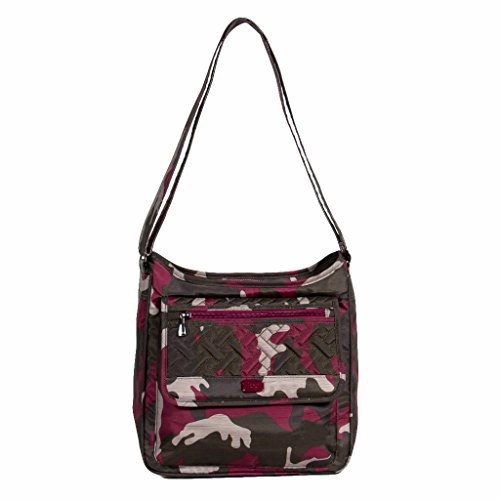 Lug Women'S Hopscotch, Brushed Camo Berry Shoulder Bag, Br Cream Cranberry, One Size