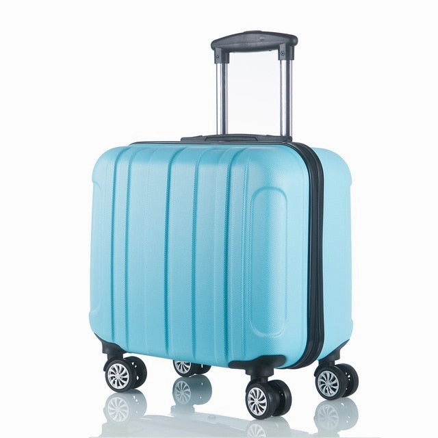 Luggage Suitcase 17Inch Spinner Carry-Ons Children Password Luggage Set Wearproof Travel Suitcase