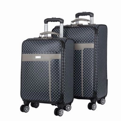 Luggage Trolley Case 24 Inch Men'S Luxury Brand Carry-On Luggage Pu Business Luggage Suitcase Retro