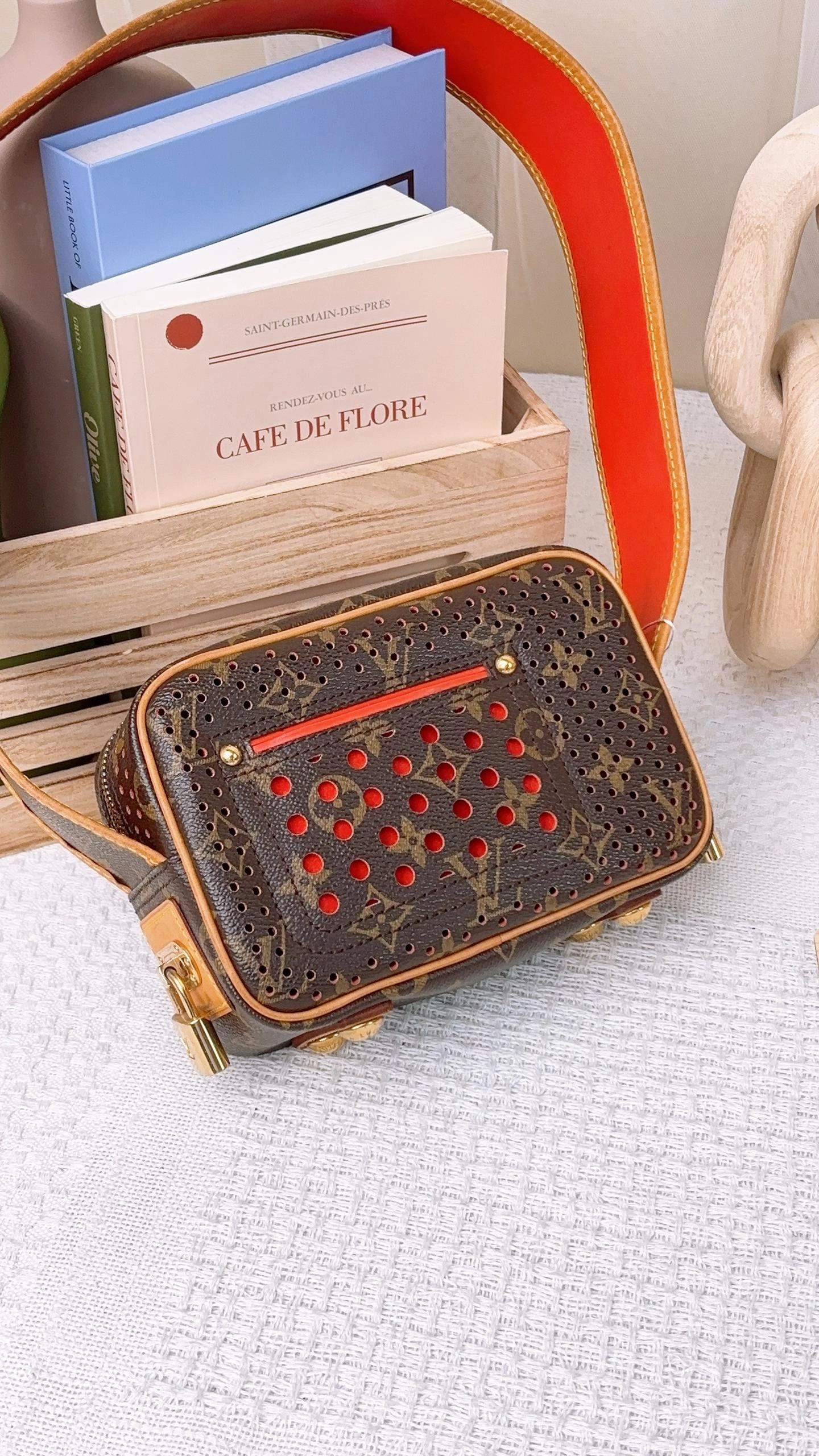 LV Monogram Perforated Mini Trocadero Shoulder Bag