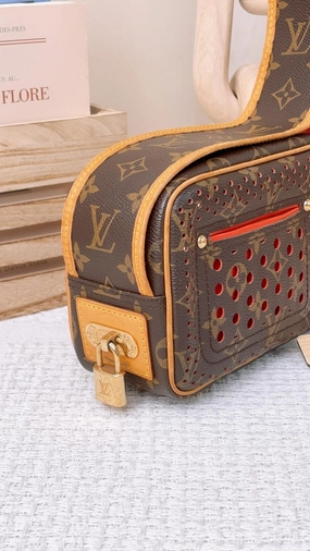LV Monogram Perforated Mini Trocadero Shoulder Bag