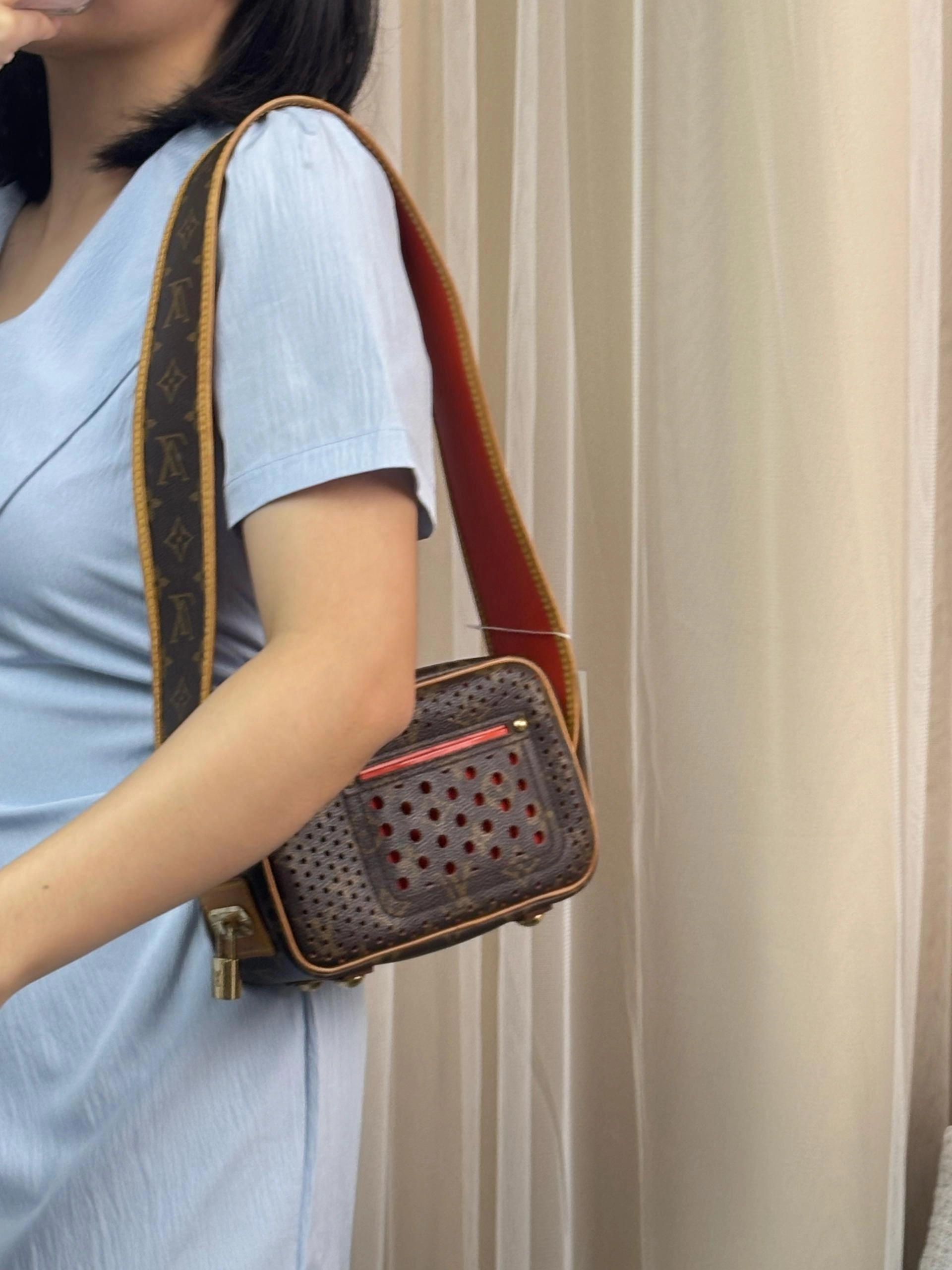 LV Monogram Perforated Mini Trocadero Shoulder Bag